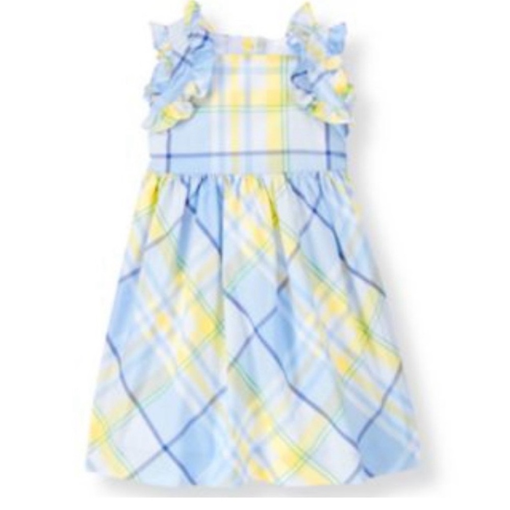 Janie And Jack Blue Yellow Plaid Dress 👗 
Afternoon Tea Dress 👗 Sz 18-24M
